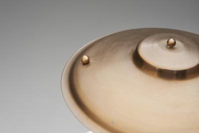 Elidus Pair of Model 602 Brass Table Lamps by Elidus Sweden ca 1940s