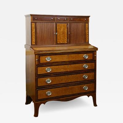  Elisha Tucker FEDERAL TAMBOUR DESK MADE BY ELISHA TUCKER