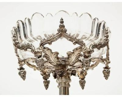  Elkington Co A Rare 1859 Elkington Silvered Bronze Victorian Trophy Centerpiece