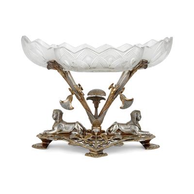  Elkington Co A parcel gilt and electroplated epergnes suite by Elkington Co 