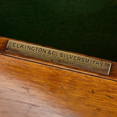  Elkington Co A parcel gilt and electroplated epergnes suite by Elkington Co 