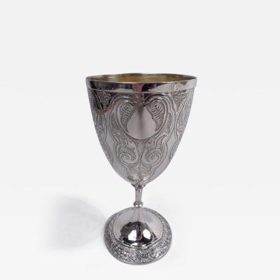  Elkington Co Elkington English Victorian Classical Sterling Silver Goblet 1859