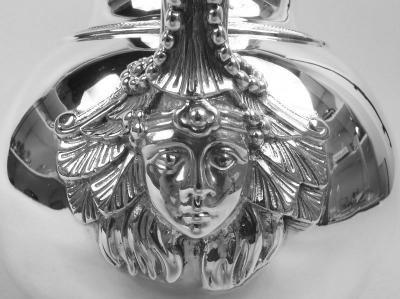  Elkington Co Elkington Victorian Classical Sterling Silver Bulldog Water Pitcher