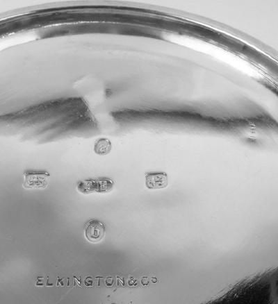  Elkington Co Elkington Victorian Classical Sterling Silver Bulldog Water Pitcher