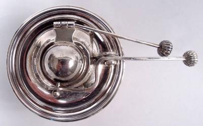 Elkington Co English Edwardian Georgian Sterling Silver Kettle on Stand 1904