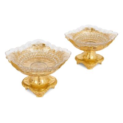  Elkington Co Gilt metal centrepiece suite for the Duke of Sparta by Elkington Co 