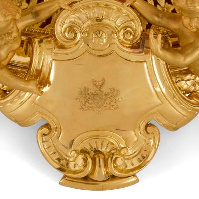  Elkington Co Gilt metal centrepiece suite for the Duke of Sparta by Elkington Co 