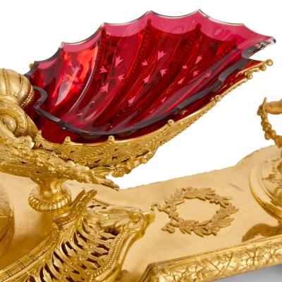  Elkington Co Gilt metal centrepiece suite for the Duke of Sparta by Elkington Co 