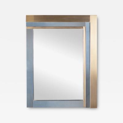  Ello Furniture Co Cityscape Style Brass Chrome Wall Mirror by Ello