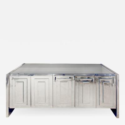  Ello Furniture Co Ello 5 Door Mirrored Credenza 1970s