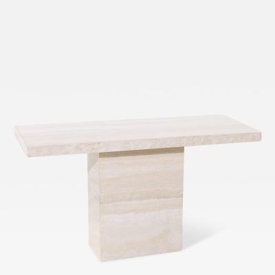  Ello Furniture Co Ello Style Mid Century Travertine Console Table