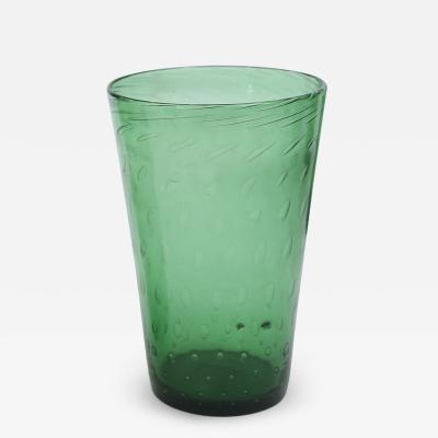  Empoli Italian Green Glass Vase