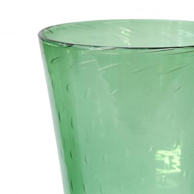  Empoli Italian Green Glass Vase by Empoli