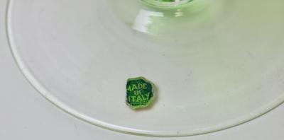  Empoli Large Emerald Green Color Bulbous Glass Vase by Empoli 1960 Italy