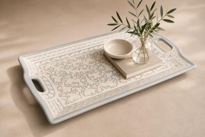  Ensamble Artesano Large Hummingbird Decorative Tray Lacquered Wood Ensamble Artesano