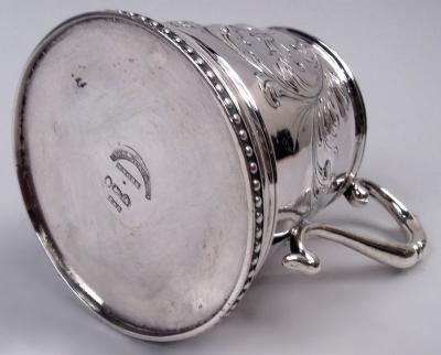  Eoff Shepard Eoff Shepard New York Victorian Classical Coin Silver Baby Cup