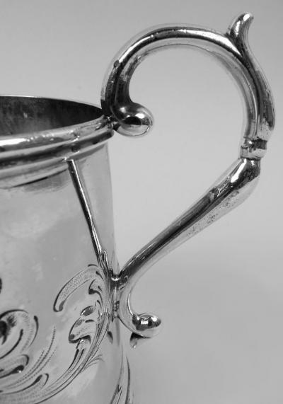  Eoff Shepard Eoff Shepard New York Victorian Classical Coin Silver Baby Cup