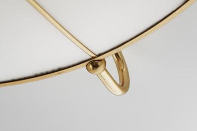  Erco Leuchten Brass and Fabric Ceiling Light for Erco Leuchten Germany Mid 20th Century