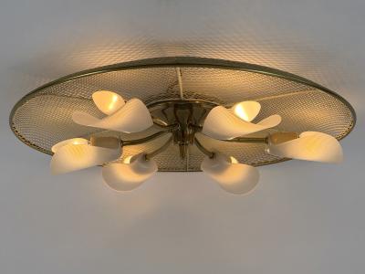  Erco Leuchten Large Mid Century Modern Flush Mount or Sconce by Erco Leuchten Germany 1960s