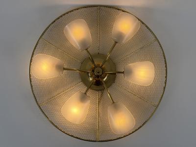  Erco Leuchten Large Mid Century Modern Flush Mount or Sconce by Erco Leuchten Germany 1960s