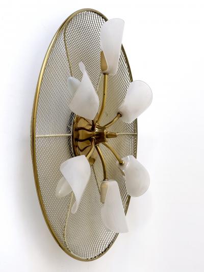  Erco Leuchten Large Mid Century Modern Flush Mount or Sconce by Erco Leuchten Germany 1960s