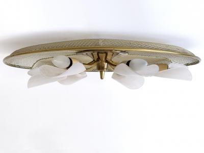  Erco Leuchten Large Mid Century Modern Flush Mount or Sconce by Erco Leuchten Germany 1960s
