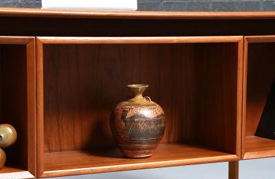  Erik Brouer Erik Brouer Executive Teak Desk w Bookcase for Brouer M belfabrik