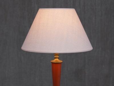  Erik Tidstrand Erik Tidstrand Brass Table Lamp Linen Shade Nordiska Kompaniet Sweden 1927