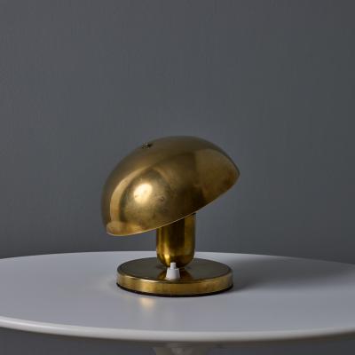  Erik Tidstrand Rare 1940s Metal Table Lamp Attributed to Erik Tidstrand for Nordiska Kompaniet