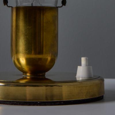  Erik Tidstrand Rare 1940s Metal Table Lamp Attributed to Erik Tidstrand for Nordiska Kompaniet