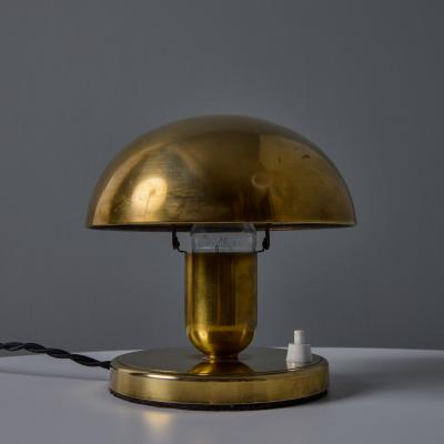  Erik Tidstrand Rare 1940s Metal Table Lamp Attributed to Erik Tidstrand for Nordiska Kompaniet