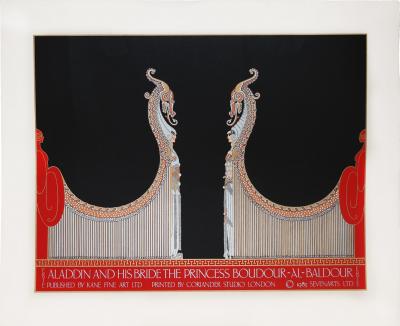  Ert Aladdin His Bride Lithograph by Erte