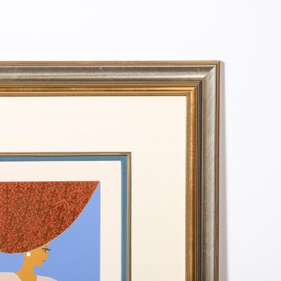  Ert Art Deco Serigraph entitled Curtain signed Ert 