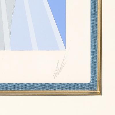  Ert Art Deco Serigraph entitled Curtain signed Ert 