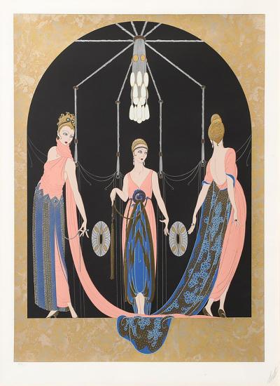  Ert Art Deco Serigraph entitled Three Graces Edition AP6 25 signed Ert 
