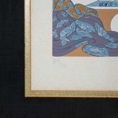  Ert Bath of Marquise by Erte Signed 