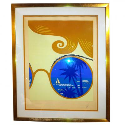 Ert Ert Artist Proof Winter Resort Nice Rare Size