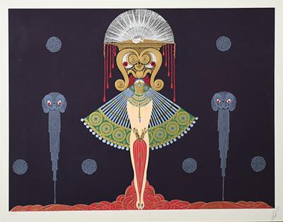  Ert Phoenix Triumphant Serigraph by Erte