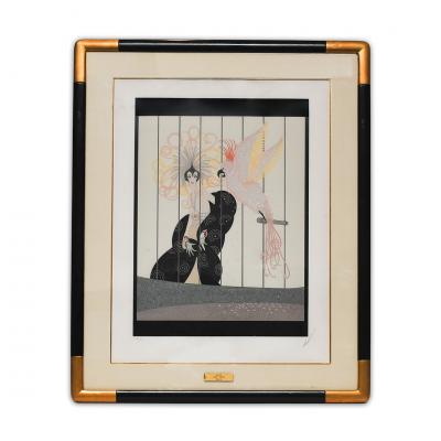  Ert The Bird Cage by Erte Signed 