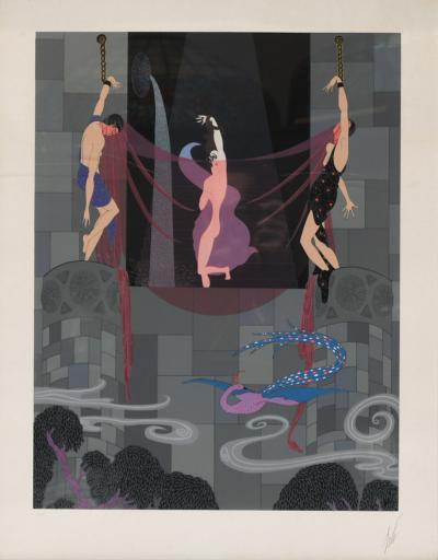  Ert The Chaste Susanna by Erte Signed 