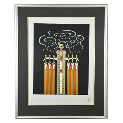  Ert The Golden Calf by Erte Framed 