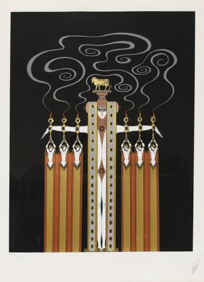  Ert The Golden Calf by Erte Framed 