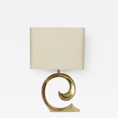  Erwin Lambeth Erwin Lambeth Brass Pierre Cardin Logo Style Table Lamp