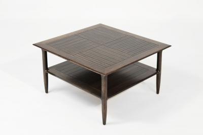  Erwin Lambeth Set of Mid Century Oak Coffee Tables in Espresso C 1950s