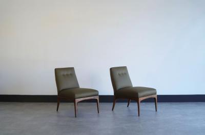  Erwin Lambeth Set of Slipper Chairs by Erwin Lambeth C 1950s