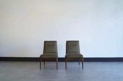  Erwin Lambeth Set of Slipper Chairs by Erwin Lambeth C 1950s