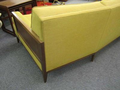  Erwin Lambeth Sophisticated Erwin Lambeth Curved Walnut Sofa Mid Century Modern