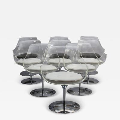  Erwine and Estelle Laverne 11 Fine 1960s Lucite Champagne Chairs by Estelle Erwin Laverne