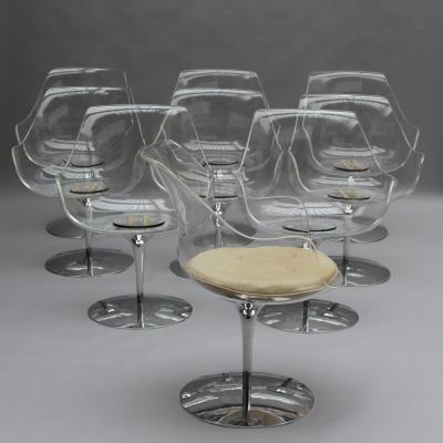  Erwine and Estelle Laverne 20 Fine 1960s Lucite Champagne Chairs by Estelle Erwin Laverne