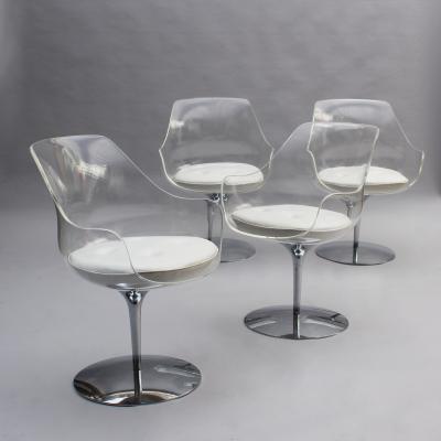 Erwine and Estelle Laverne 20 Fine 1960s Lucite Champagne Chairs by Estelle Erwin Laverne